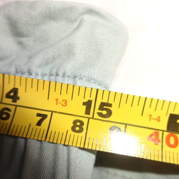 Steve Madden paper bag waist pants size M, 100% cotton, Misty Jade, NWT, soft - Picture 14 of 16